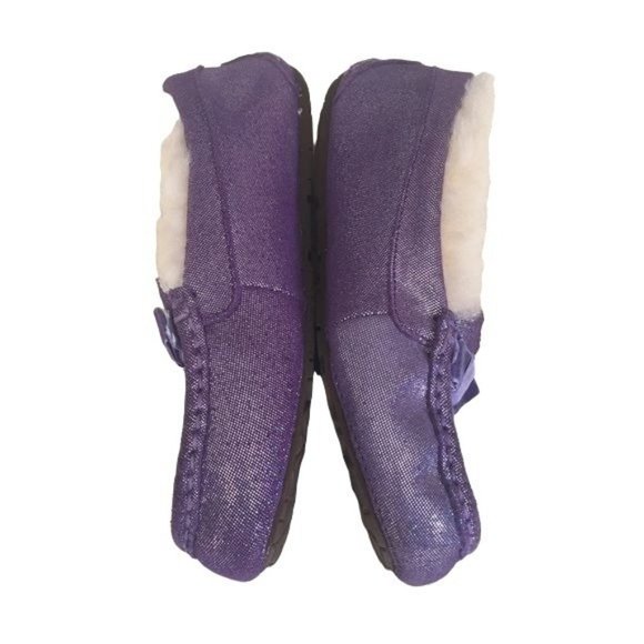 UGG Purple Glitter Slippers Loafers - Picture 3 of 8